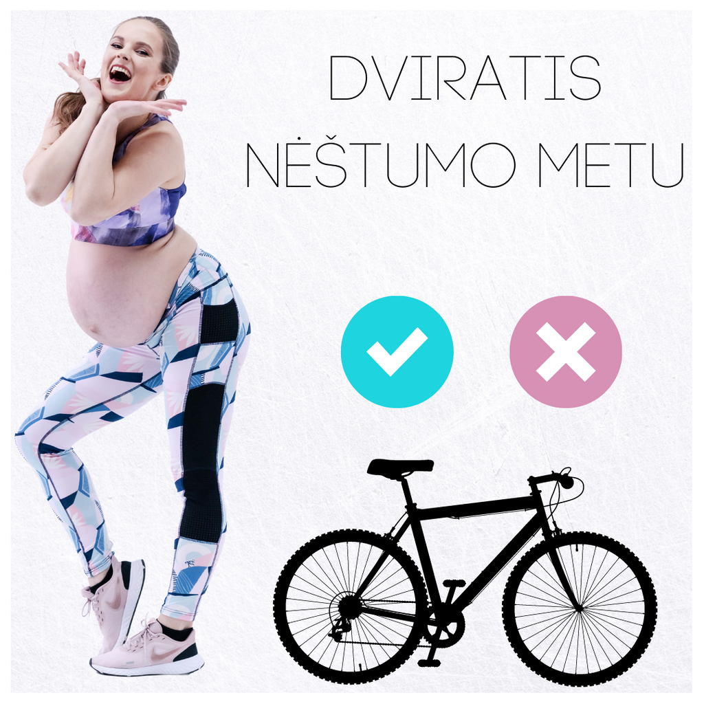 Ar galiu važiuoti dviračiu nėštumo metu ?