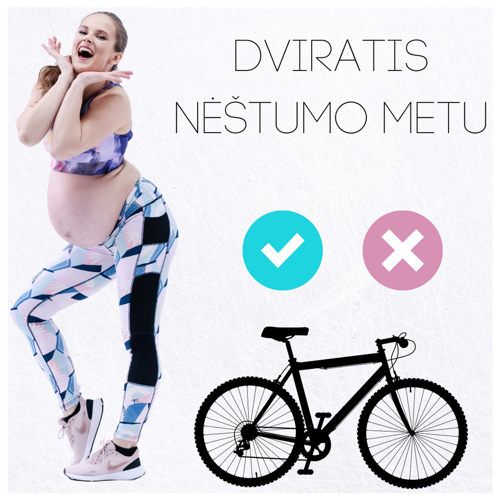 AR GALIMA NĖŠČIOSIOMS VAŽIUOTI DVIRAČIU?