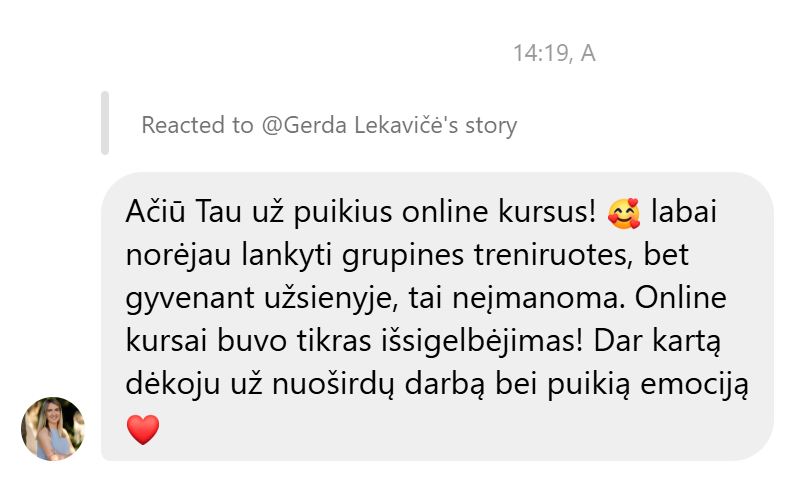 MINI Treniruočių ir paskaitų kursas nuo 32sav.