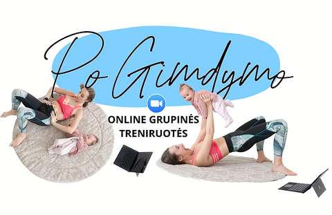 Po gimdymo ONLINE grupinės treniruotės
